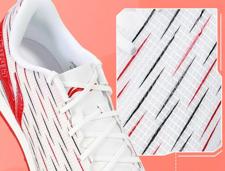 Li-Ning Football Shoes Studs Adult Men Women Children Qixie 3 Youth Primary School Professional Cleats White 43.5 7