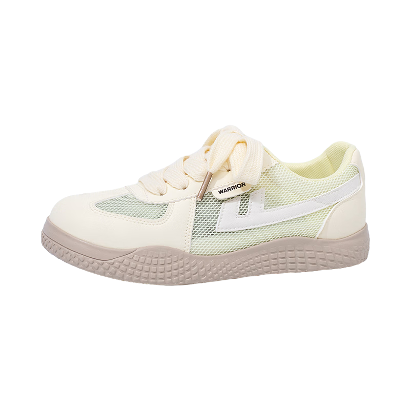 Warrior Women's New Breathable Lightweight Soft Sole Casual Sneakers L613BR Light Yellow/Beige Size 39