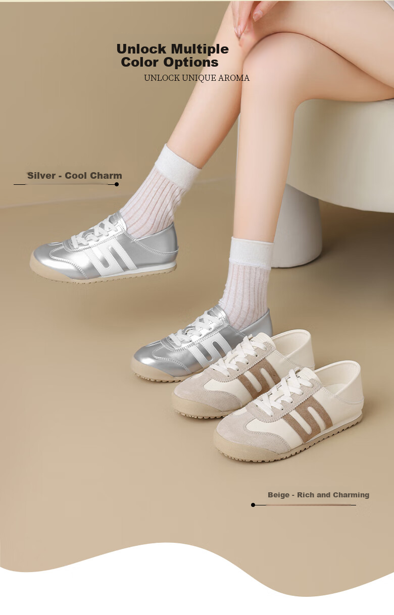 Daphne Soft-Soled Training Shoes for Women, 2026 Summer New Style Flat Women's Shoes, Lightweight Athletic Sneakers, Casual White Shoes, Skateboard Shoes 1
