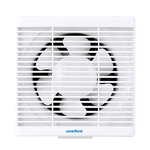 GENUIN 10-Inch Louvered Ventilation Fan APB25B2-1 with Mesh Low Noise All-Plastic Powerful Exhaust Fan for Smoke and Air Ventilation