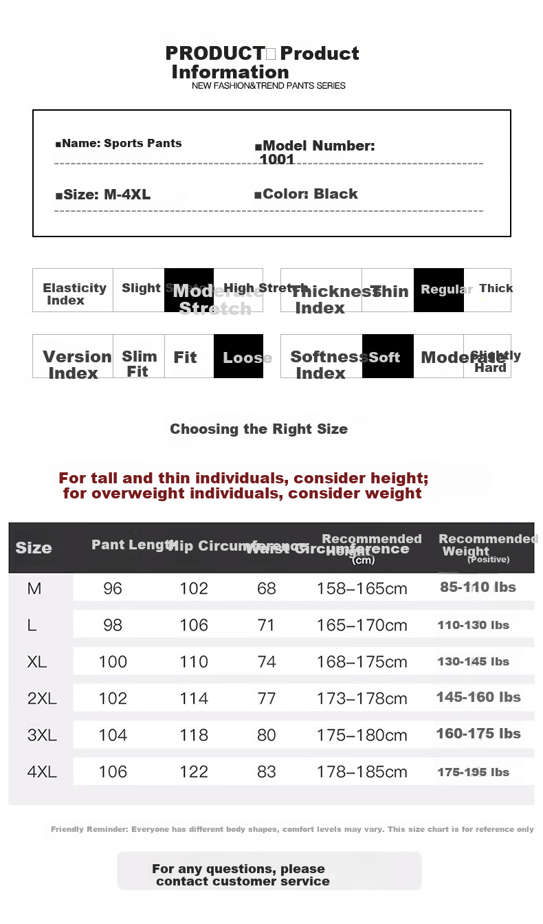 JEEP SPIRIT Men's Sports Pants, Summer Lightweight Trousers, Versatile Loose-Fitting Breathable Straight-Leg Casual Pants for Men, Black 3XL 6