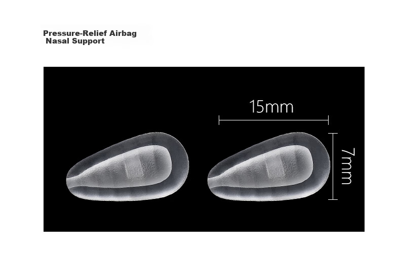 SooGree Eyeglass Nose Pads, Air Cushion Bag, Rubber-Coated Metal Core, Comfortable Non-Slip Accessories, Repair Tool Kit GP005 22
