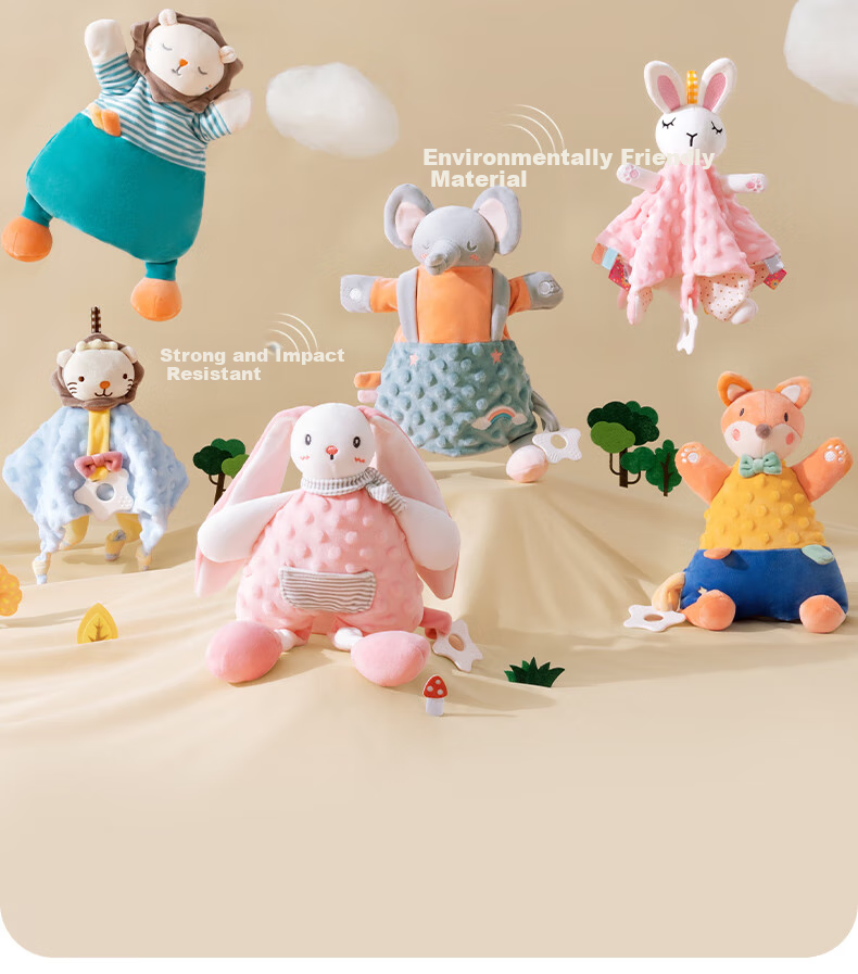 Beitaisi Comforting Doll Sleep Aid, Baby Soothing Blanket, Sleep-Inducing Toy, Edible And Chewable, Fox Blansu 18