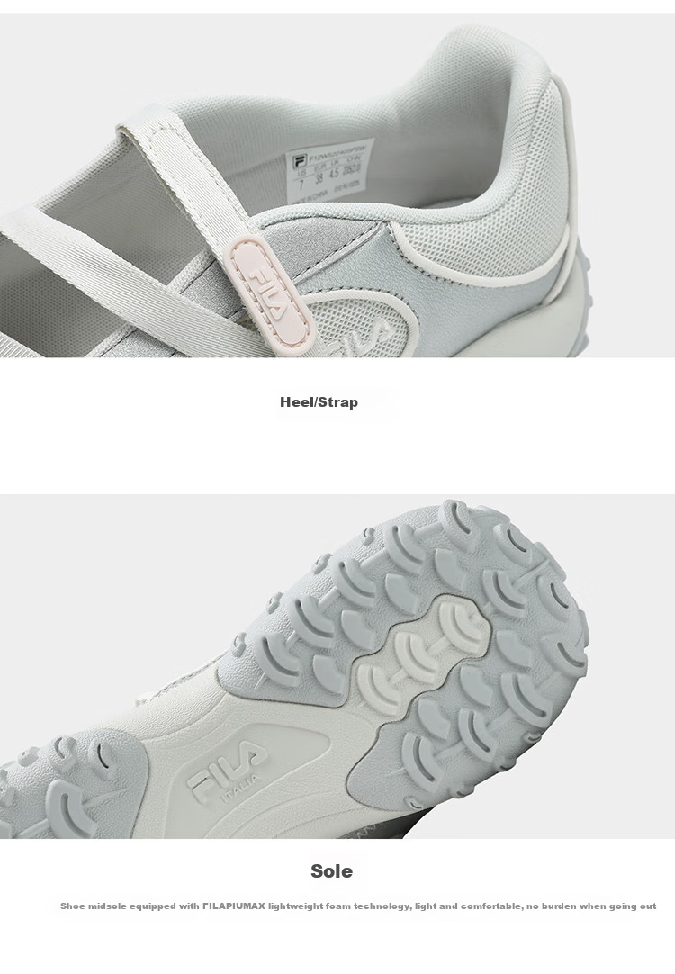 FILA Official PEBBLE SANDAL Retro Sandals for Women, Ballet Flats, Casual Shoes 11
