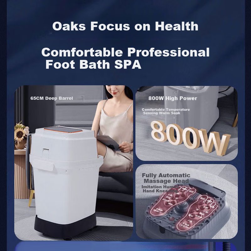 AUX Foot Bath Bucket, Home Use Soaking Tub for Pedicure And Massage, Electric Heating Upgraded Over-Knee Deep Bucket, Mid-Autumn Festival Gift