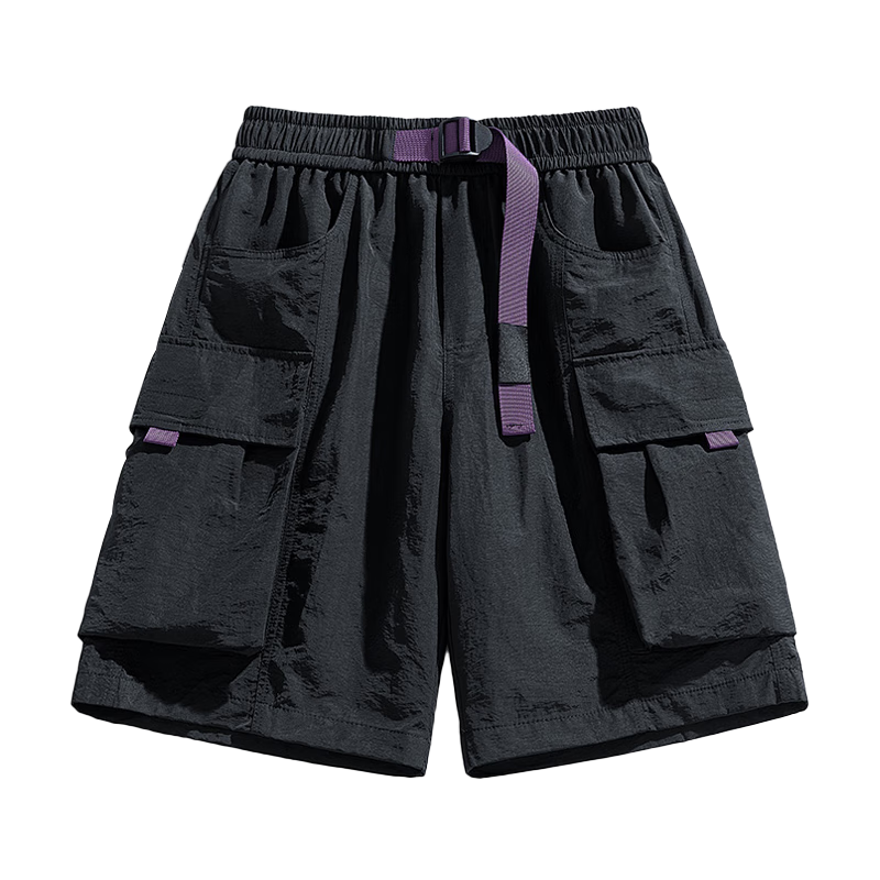 GLM Men's Summer Lightweight Breathable Quick-Dry Outdoor Running Loose Fit Five-Point Sports Shorts Plus Size