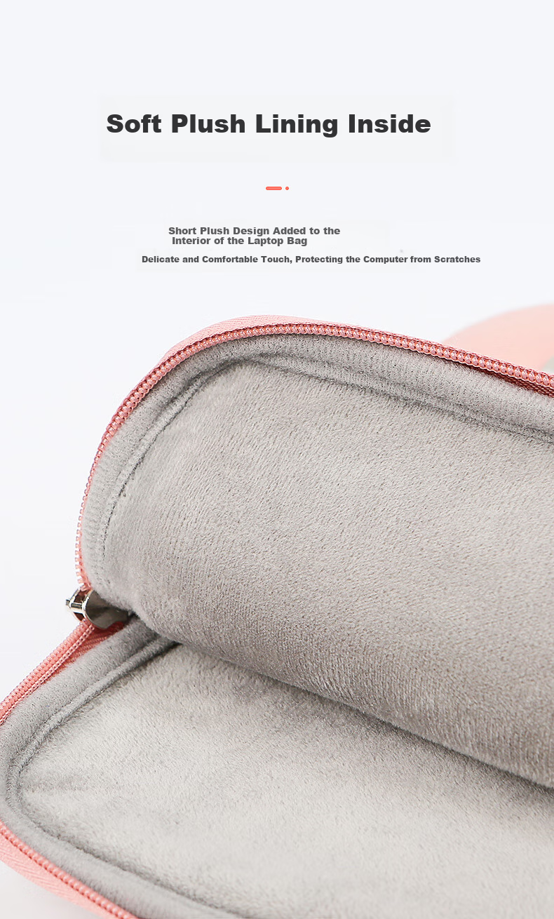 BRINCH Women's Handheld Laptop Bag, 15.6-Inch, Suitable for Xiaomi And Huawei, Large Capacity, Slim Laptop Bag 4