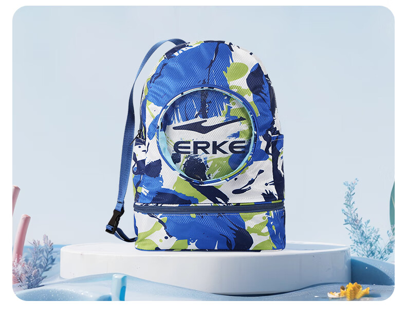 ERKE Children's Swim Bag with Wet And Dry Separation, Shoe Compartment, Waterproof Backpack for Boys And Girls, Universal Swimming Storage Bag 4