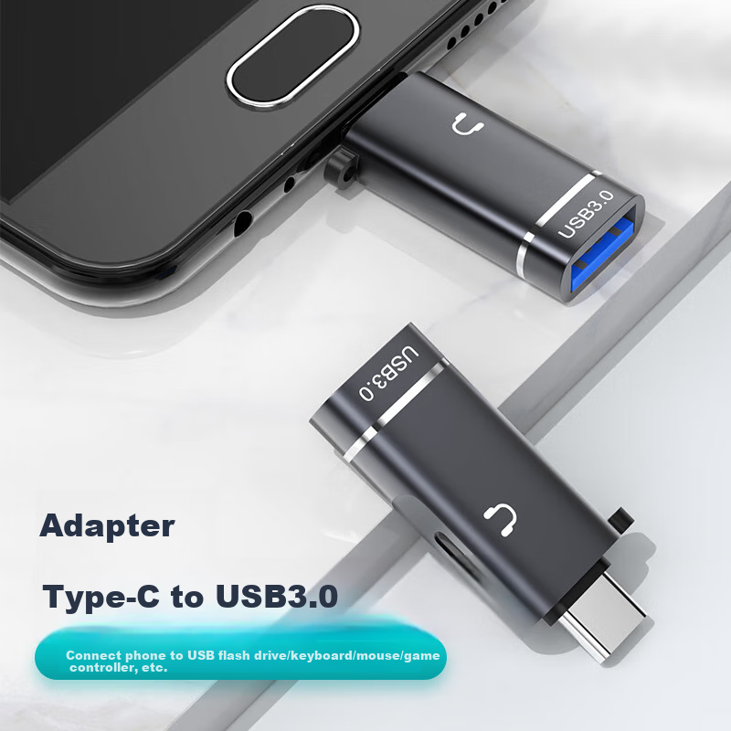 Переходник WANJEED Type-C на USB 3.0, OTG конвертер для Android, Huawei, Xiaomi, планшетов, U-дисков, клавиатур, мышей, автомобильных зарядных устройств, музыкальных плееров, кард-ридеров