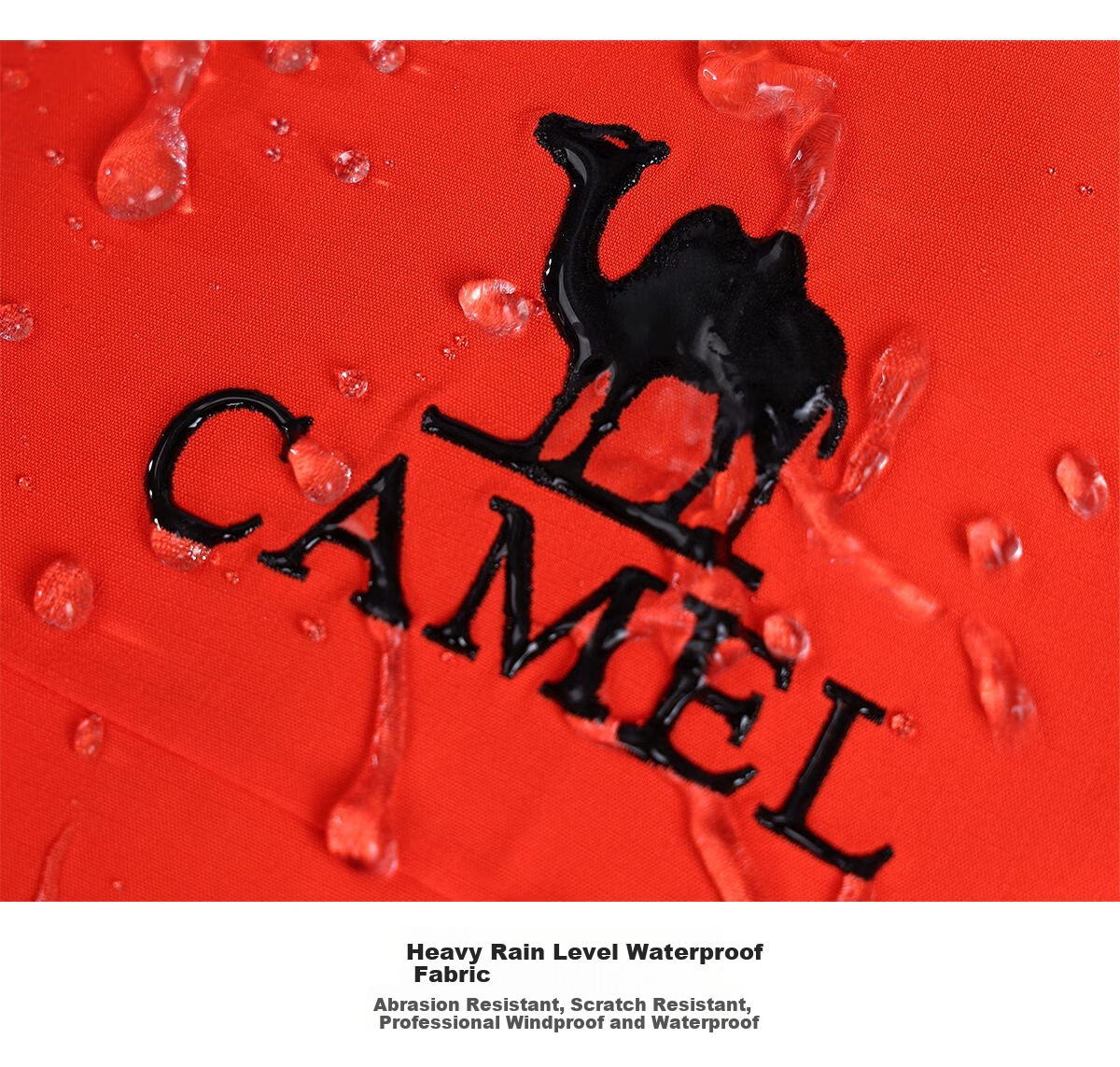 CAMEL Outdoor Jacket, Triple Protection, Men's And Women's Wear, Short Style Coat, Loose-Fitting, Breathable, Windproof, Waterproof, Casual Outerwear, G076 S 22
