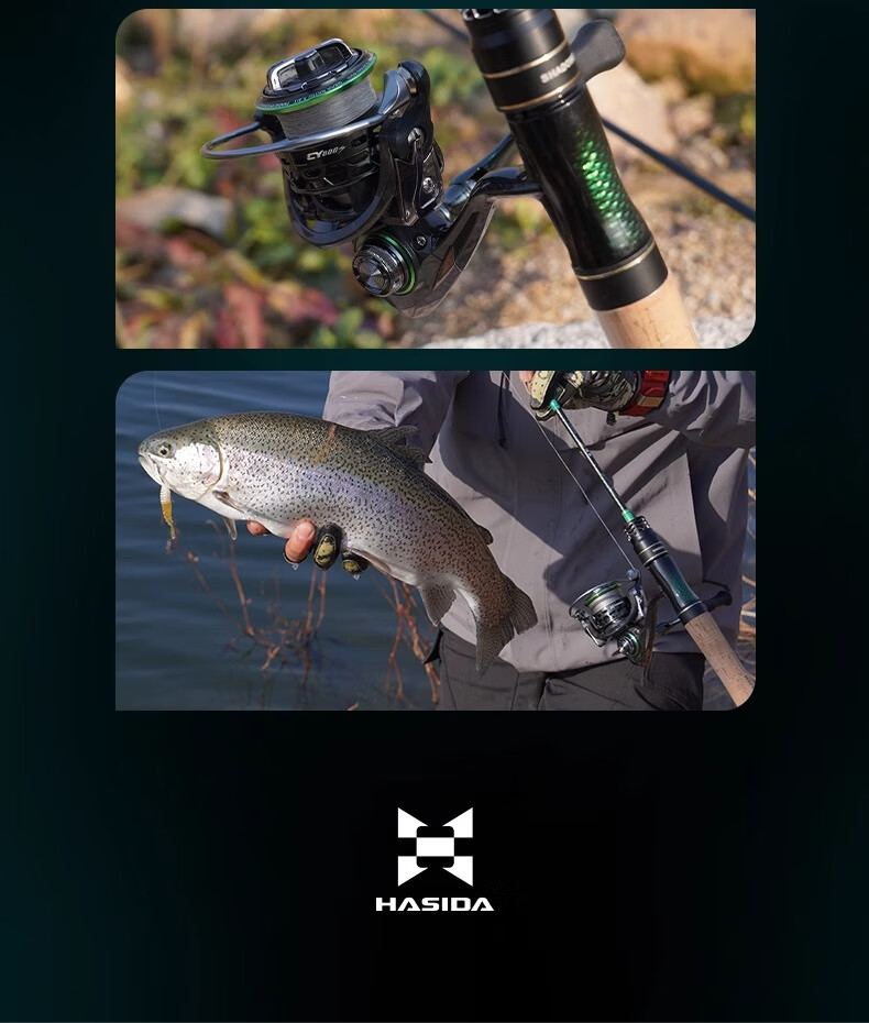 HISTAR Emerald Shadow Micro 800 Spinning Reel Carbon Fiber Micro Spinning Reel [Screw-in Handle] 7