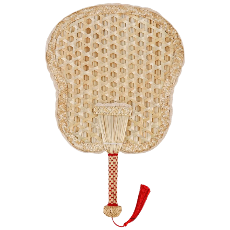TaTanice, Paddle Fan, Wheat Straw Fan Handmade Woven Traditional Large Paddle Fan, Men's Banana Leaf Round Fan, Women's Grass Woven Children's Small Fa