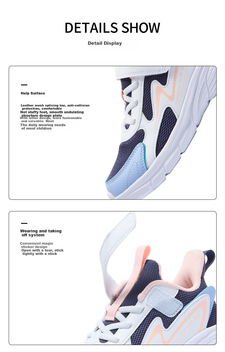 361° Children's Shoes, Kids' Running Shoes, Fall 2025, for Boys And Girls Aged 3-14, Shock-Absorbing School Sports Shoes, Black, Size 39 35