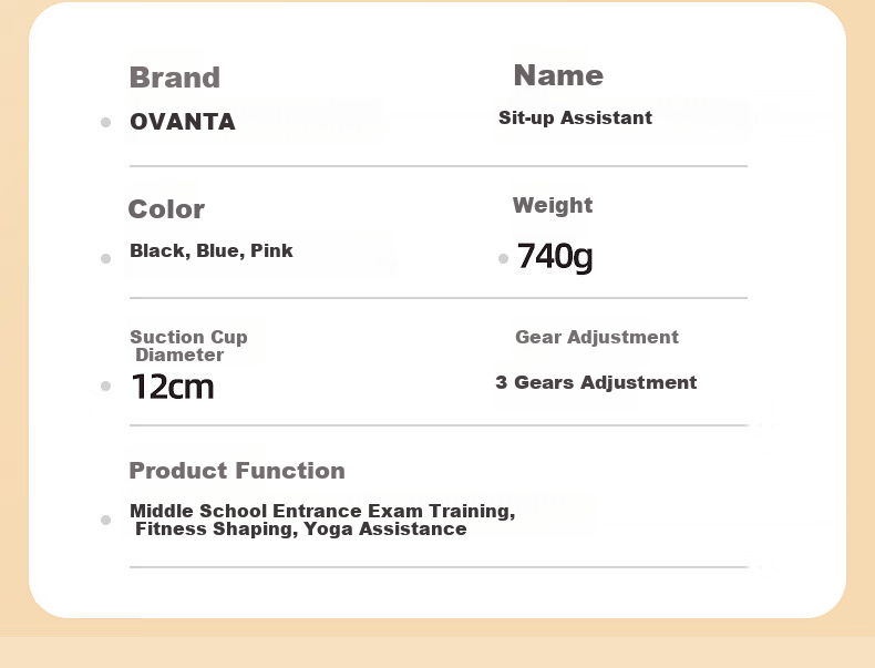 Oufanda Sit-Up Assist Device for Middle School Entrance Exam, Elementary School Students, Children's Training Equipment with Dual Suction Cups for Abdominal Muscles And Belly Fat Reductio 18