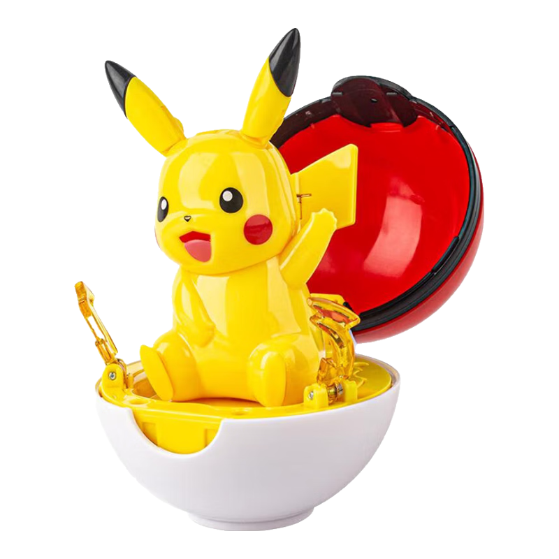 ZhuangChen Pokemon Pikachu Manual Transforming Ball Ornament, Pikachu Birthday Gift