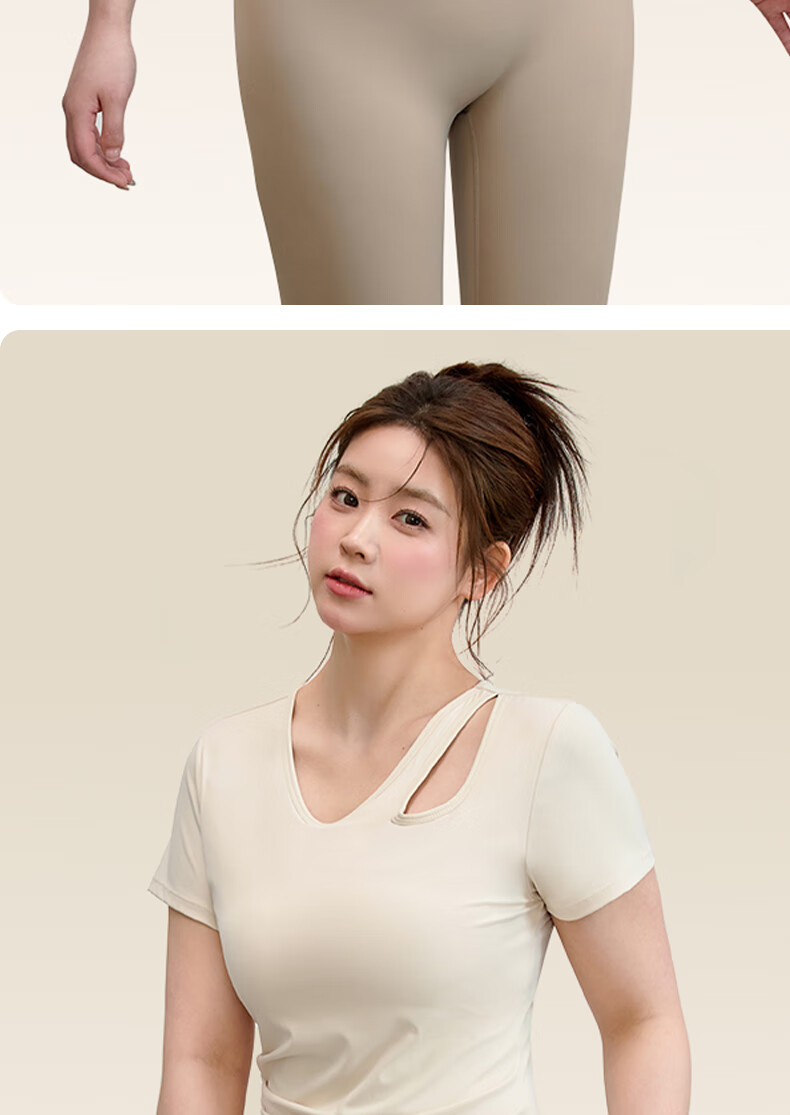 XUEXIMAN Plus Size Women's Yoga Short Sleeve Quick-Dry Sports T-Shirt Slim Running Top Pilates Training Fitness Wear 13