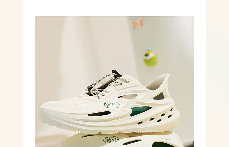361° Men's Sports Slippers, Spring And Summer BIG3 Perforated Shoes, Outdoor Home Beach Sandals, Men's Slippers, 672426717-11 20