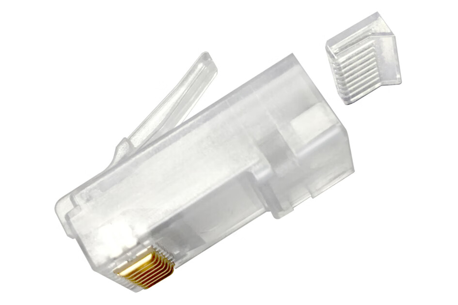 COMMSCOPE Original Cat5e Network Crystal Head RJ45 (100 Pieces Per Pack), 8-554720 (Formerly AMP Wire Brand) 1