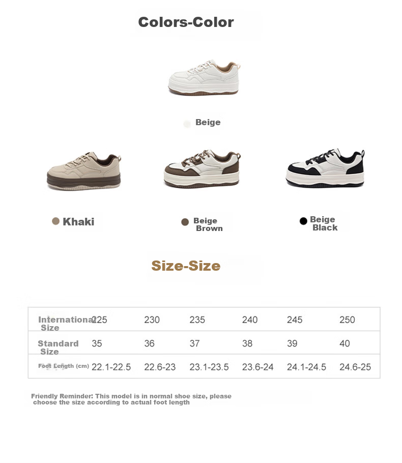 Daphne Thick-Soled White Sneakers for Women, Spring 2025 New Style Platform Shoes, Height-Increasing Fashionable Versatile Casual Sports Shoes 3