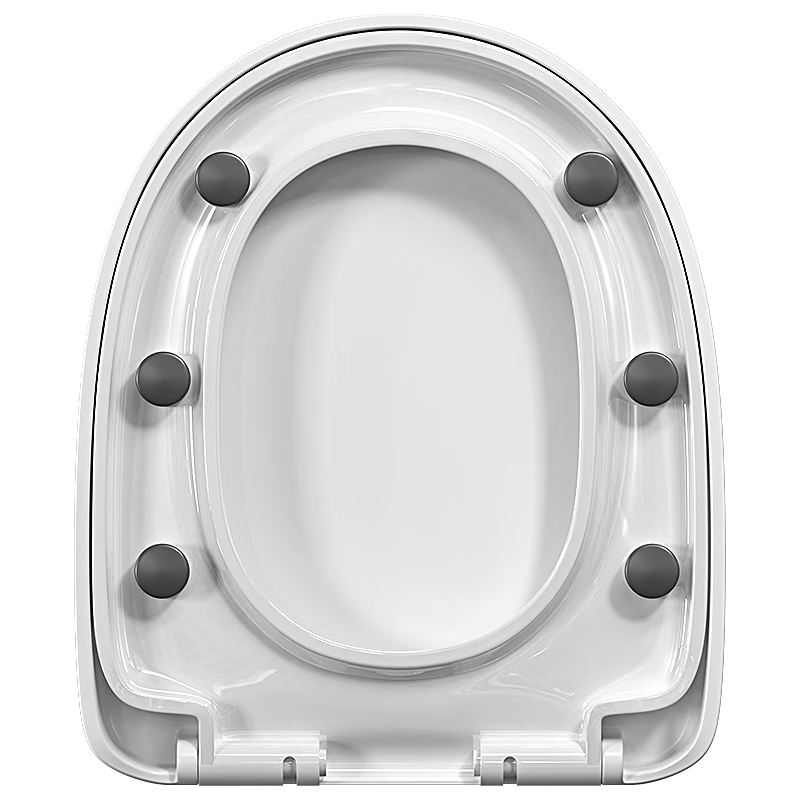 Muvi Universal U-Shaped Enlarged Toilet Seat Cover Thickened Slow-Closing Toilet Lid Cushion for Old-Style Toilets