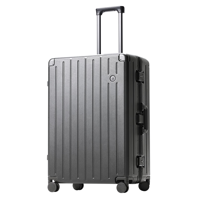 JD Original Borderless Aluminum Frame 28-Inch Luggage, Large Capacity Suitcase for Men And Women, Password Lock, Next-Day Delivery, Graphite Gray, Carry-On Approved