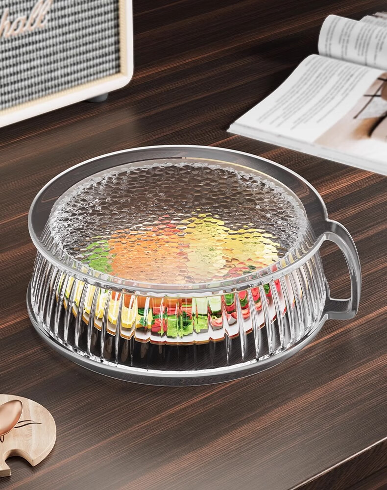 JiaDu Microwave Splash-Proof Cover High-Temperature Resistant Plastic Bowl Lid Household Oil-Proof Microwave Heating Cover Special Heat Dish Cover 33