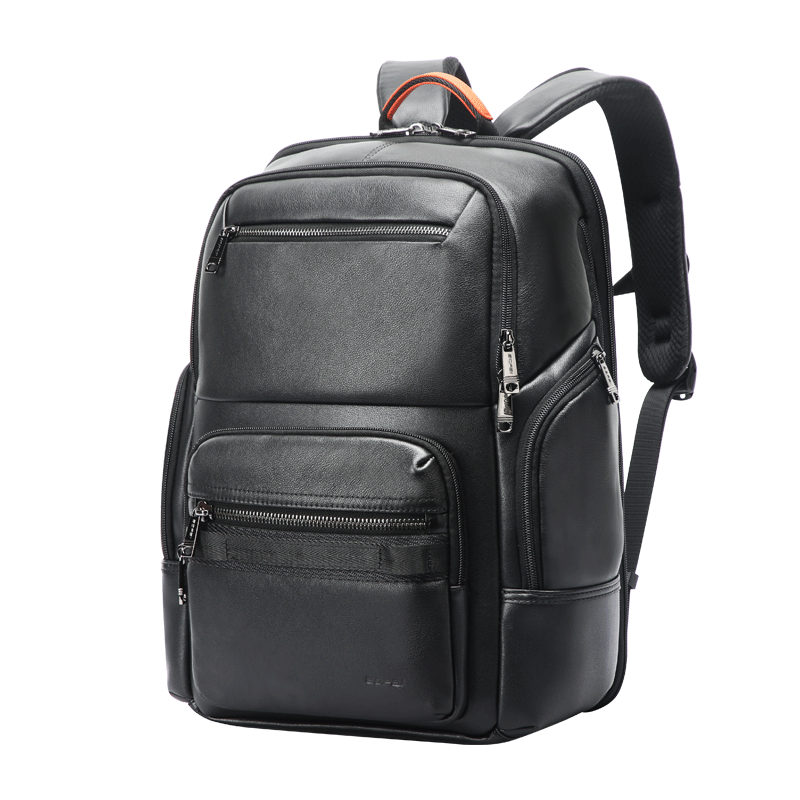 Bopai Leather Business Backpack for Men, Laptop Bag, Travel Bookbag, Father's Day Gift