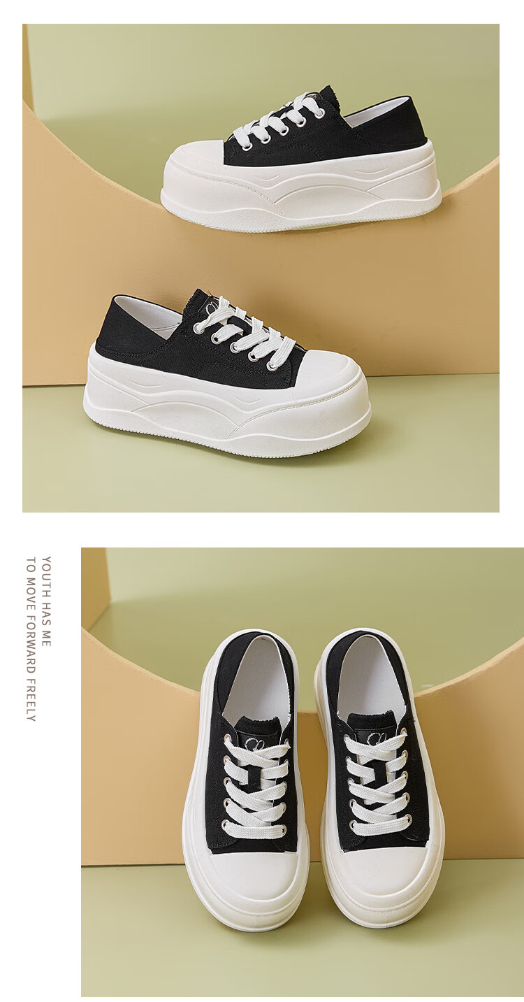La Chapelle Women's Thick Sole Sneakers Slip-On Dual-Wear Casual Shoes - MJ9006 White Size 36 9