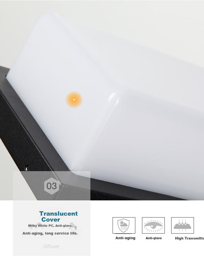 ZIDENG Garden Wall Light for Entrance, Outdoor Waterproof Light for Villa Courtyard, Exterior Wall Gate, Balcony Super Bright Wall Lamp 8