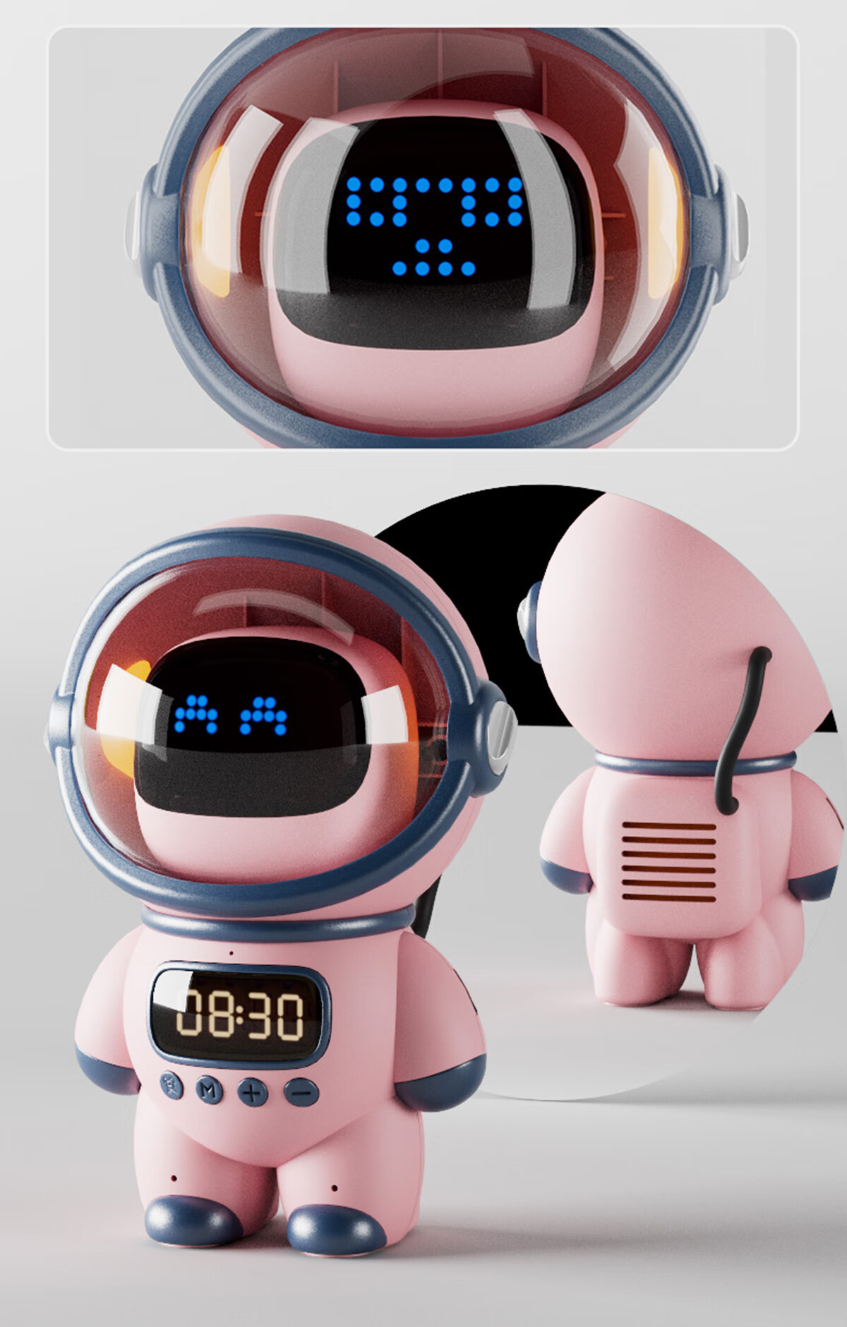 Beianxing AI Large Language Model Smart Alarm Clock, Bean Bag Robot DeepSeek Early Education Machine, Astronaut Multi-Functional Voice Dialogue, 2025 Model, Boys' Powerful Awakening, Back-To Seaso 8