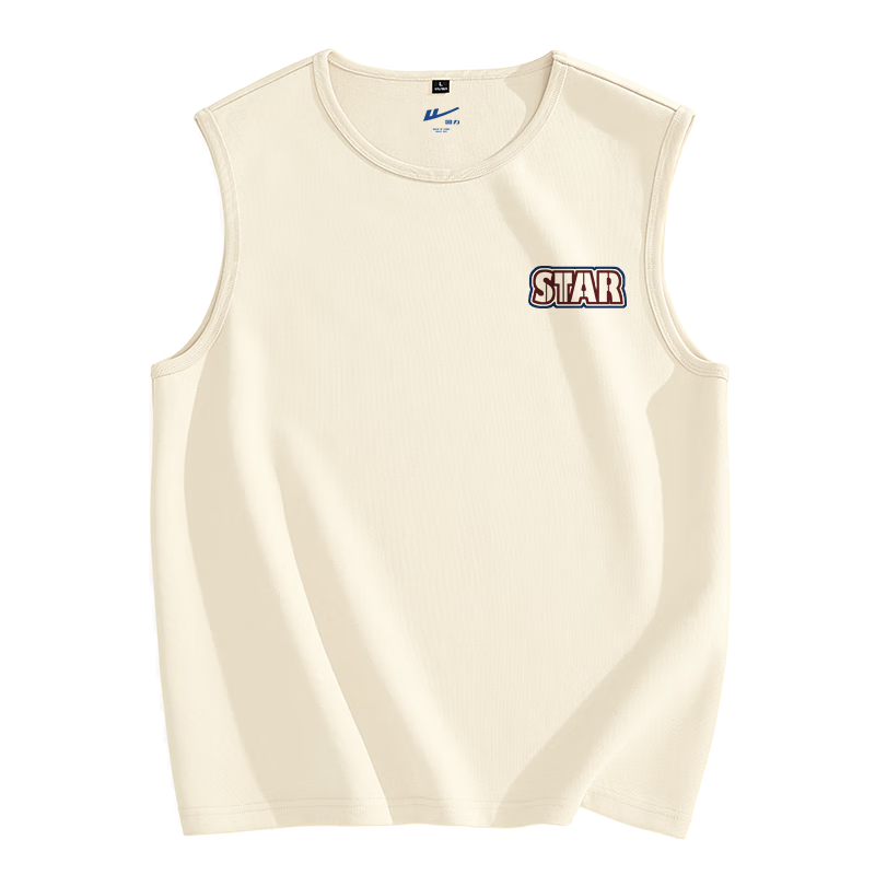 Warrior Men's American Style Summer Cotton Sleeveless Sports Fitness Tank Top Loose Retro Youth Basketball Jersey YD
