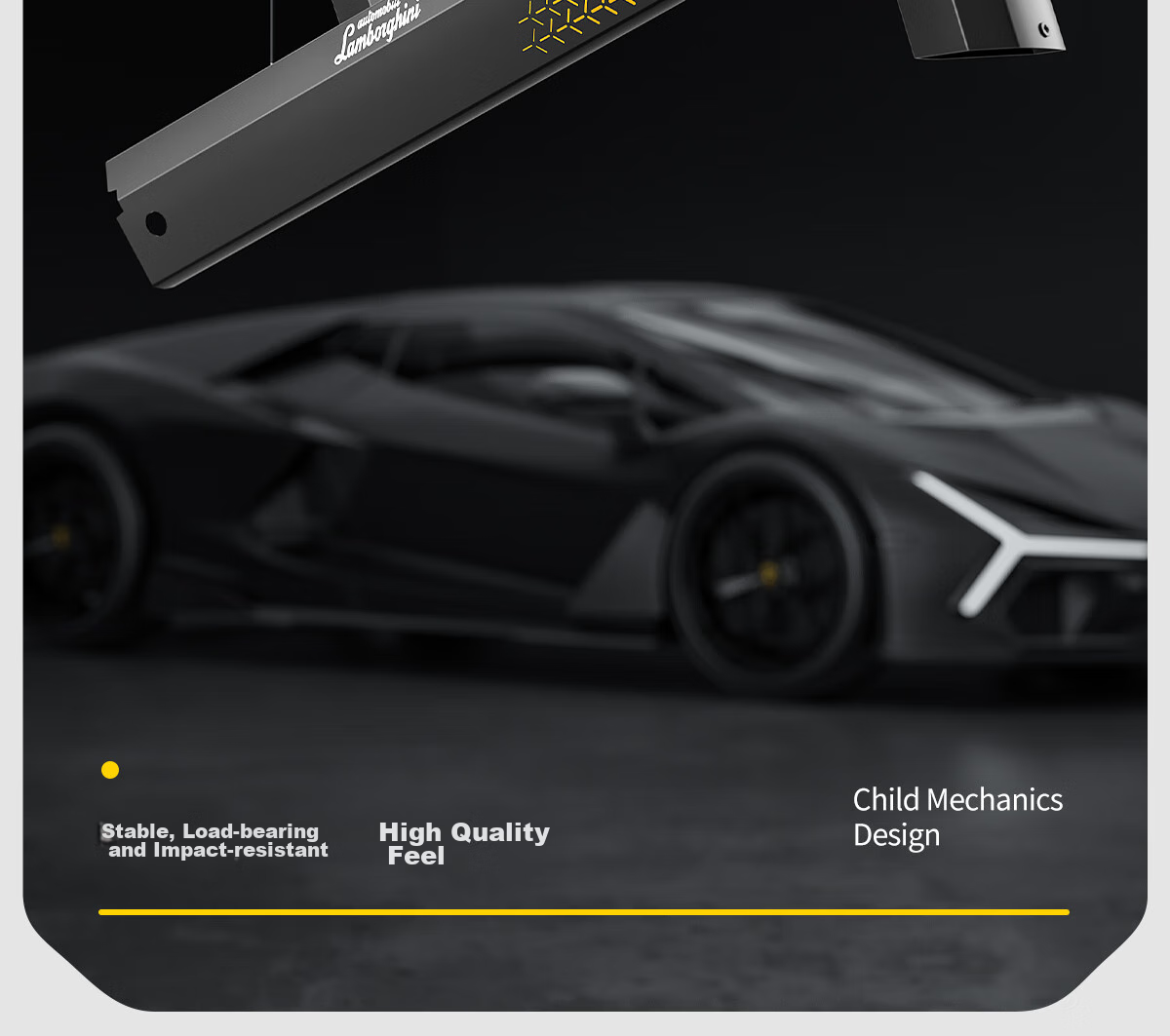 AUTOMOBILI LAMBORGHINI Children's Balance Bike for Ages 1-3, Anti-Rollover Baby Toy, National Day Birthday First Birthday Gift, Gliding Walker 24