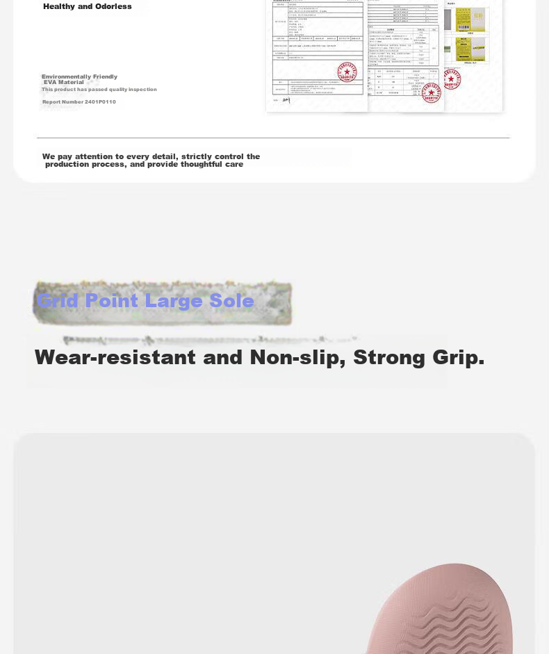 GUOLUOFEI Men's Lightweight Slippers, Spring And Summer New Style, Indoor Bathroom Shower Home Non-Slip Slippers for Women, Pink, Size 40-41 5