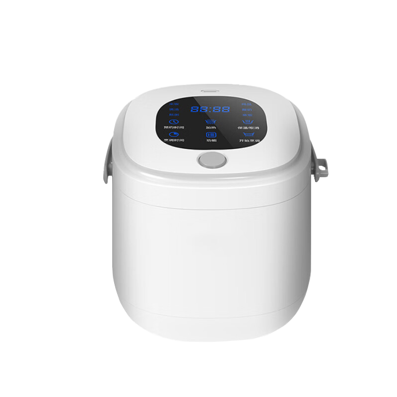 YSKdee Car Rice Cooker with Smart Digital Display, Multifunctional Cooking Pot, 2L Large Capacity, M25-24v/220V, for Large Vehicles And Home Use