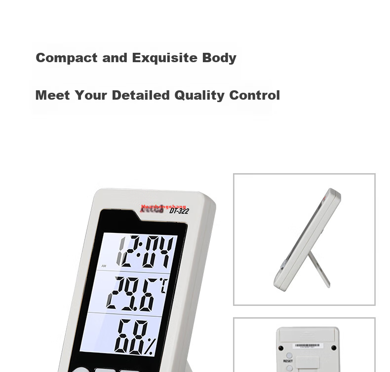 CEM DT-322 Electronic Thermometer And Hygrometer with Alarm Clock, Office And Home Indoor/outdoor Temperature And Humidity Meter 13