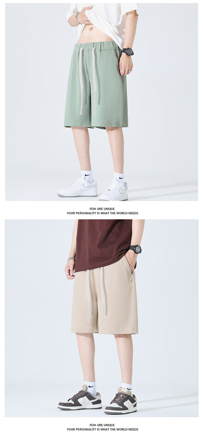 Homlean American-Style Trendy Basketball Shorts for Men, Summer West Coast Casual Comfortable Breathable Knee-Length Shorts LS33 Black M 13