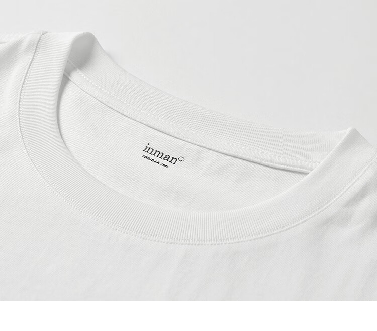 INMAN Women's 2025 Summer Embroidered Comfortable Simple Pullover Loose Fit Cotton Short Sleeve T-Shirt Sakura Pink S 41