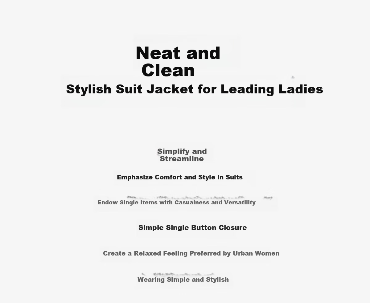 Chushen Spring And Autumn Women's Blazer with Single Button, Elegant And Versatile Office Wear Jacket S143U6006 2