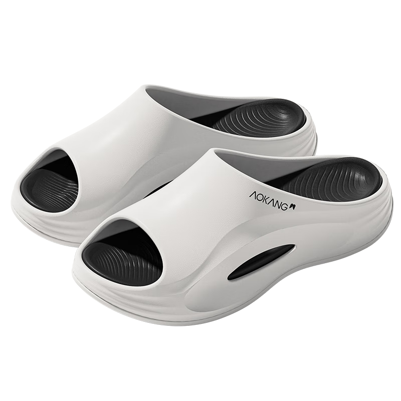 Aokang Men's Sports Slippers, Summer Outdoor Non-Slip Odor-Resistant Thick-Soled EVA Beach Sandals for Outdoor Wear