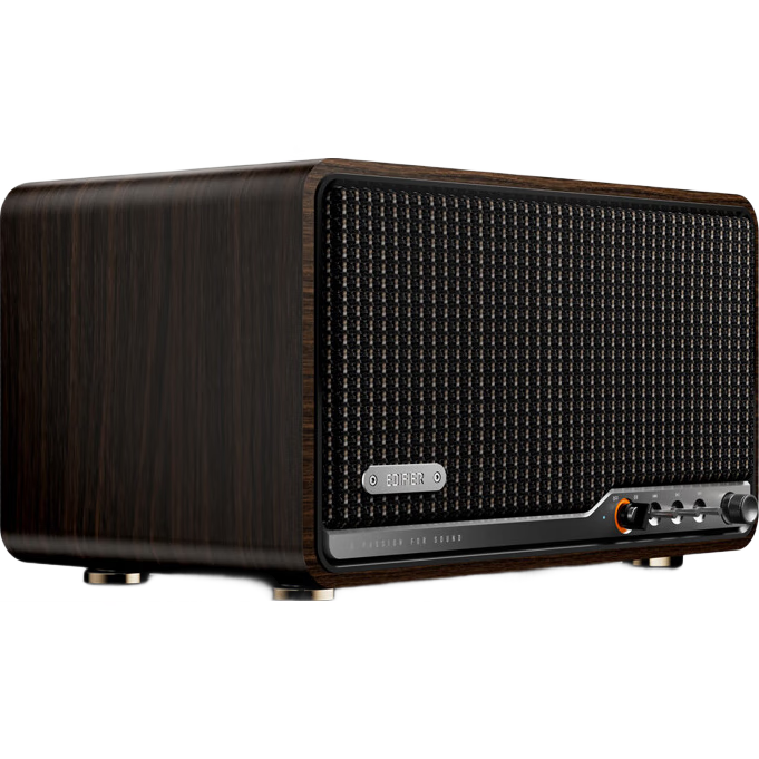 EDIFIER [Gao Qing Chen's Choice] S300 High-Fidelity Retro Bluetooth Speaker, Audiophile-Grade HiFi Integrated High-Power Sound System, Home Audio, Black Walnut, Graduation Gift