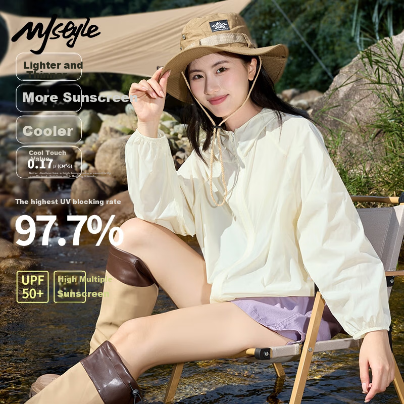 MJ STYLE UPF50+ Original Yarn Sun Protection Clothing for Women, 2026 Summer New Style, UV Protection, Sun Protection, Skin-Friendly, Lightweight, Comfortable, Loose-Fitting Jacket