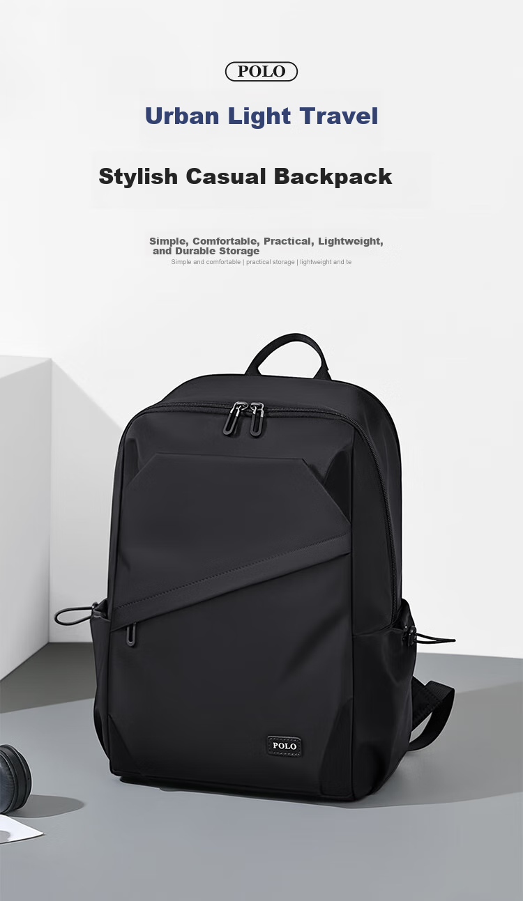 POLO Backpack for Men, Short Trip Travel Backpack, Student Schoolbag, 16/17.3-Inch Laptop Bag, Business Travel Bag 1