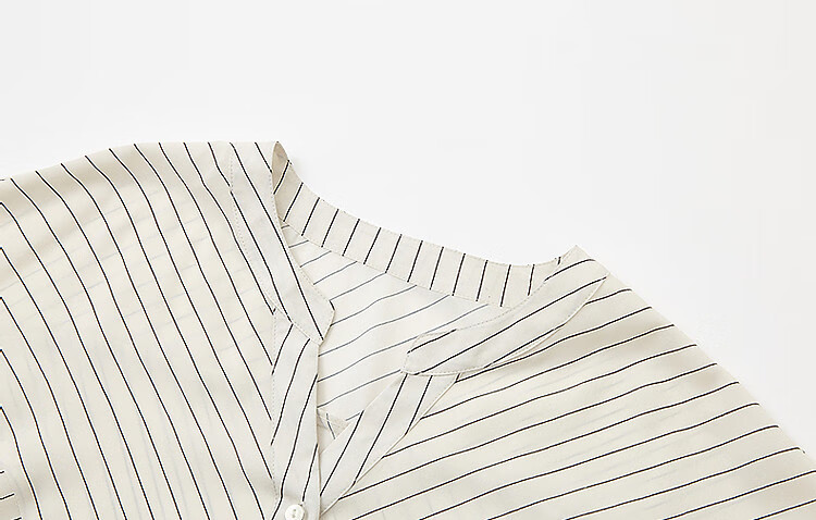 Dme [Unwearable Stripes], Summer Elegant V-Neck Patchwork Shirt, Connected Sleeves, Loose Comfortable Blouse, Women's Top 5