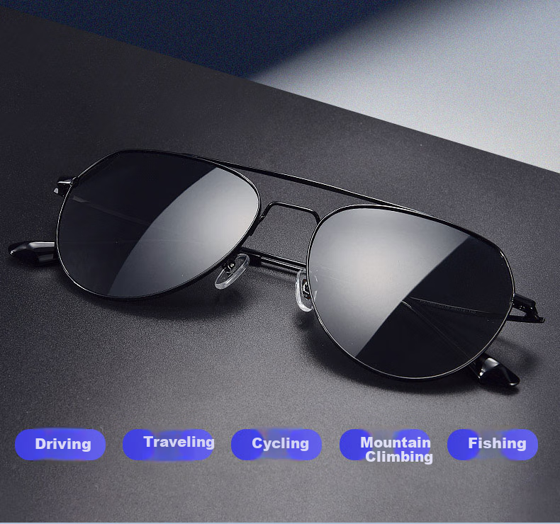 Chuangguo 2026 New Polarized Sunglasses for Men, UV Protection, Anti-Glare, Driving Glasses for Nearsightedness, High-Definition Sunglasses 3