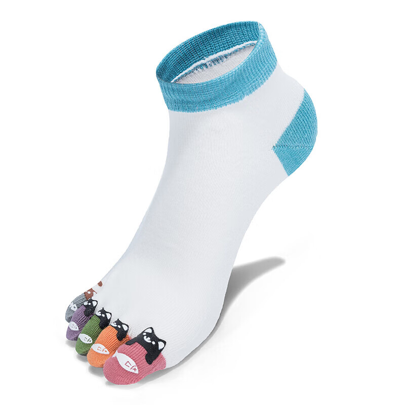 TFO Competition-Grade Outdoor Five-Toe Socks, Casual Split-Toe Sweat-Wicking Running Hiking Socks 2202496 Women's Blue