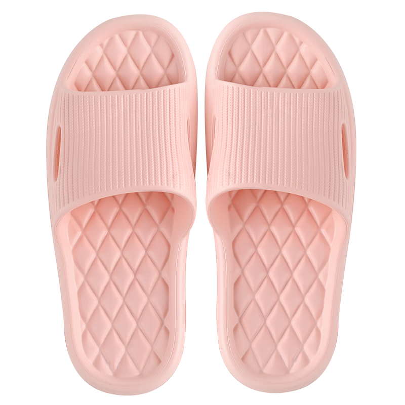 FOOTOPPO Minimalist Style Summer Soft Sole Non-Slip Bathroom Slippers for Men and Women, Comfortable Home and Elderly House Slippers