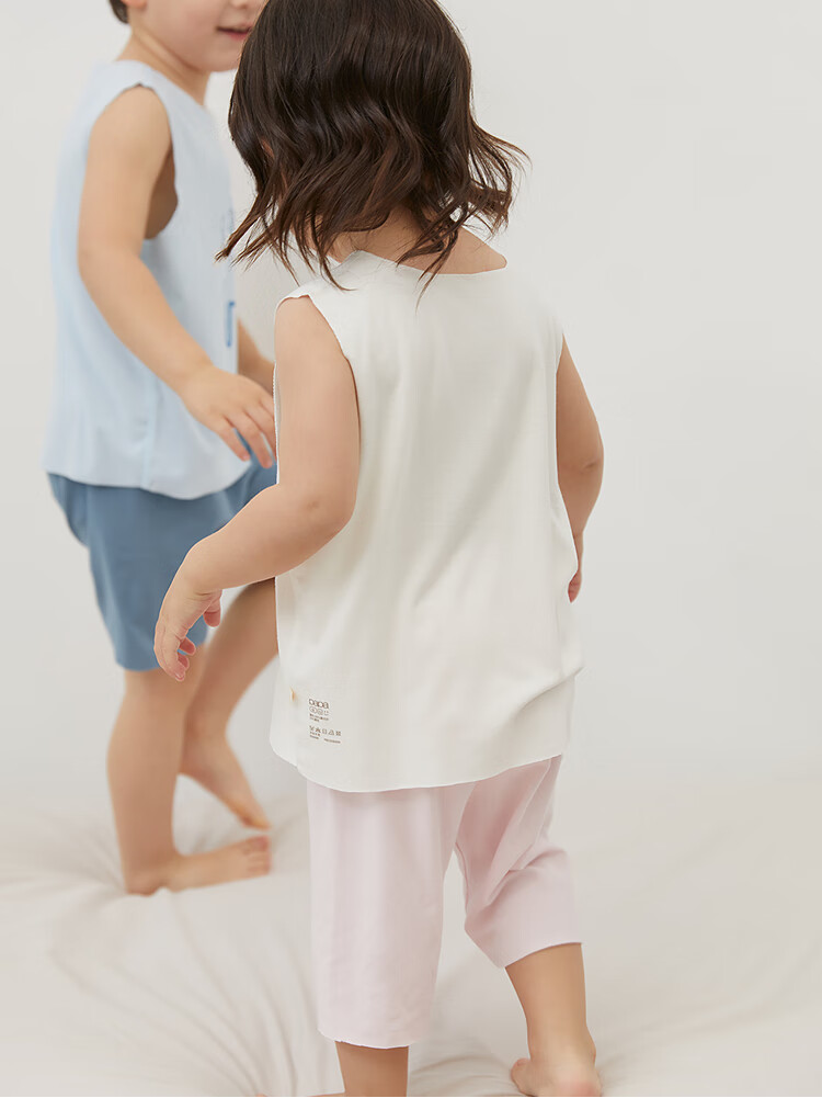 Papapapa Summer Baby Vest Cooling Boys and Girls Fashionable Stylish Vest Dark Brown 80 cm 4