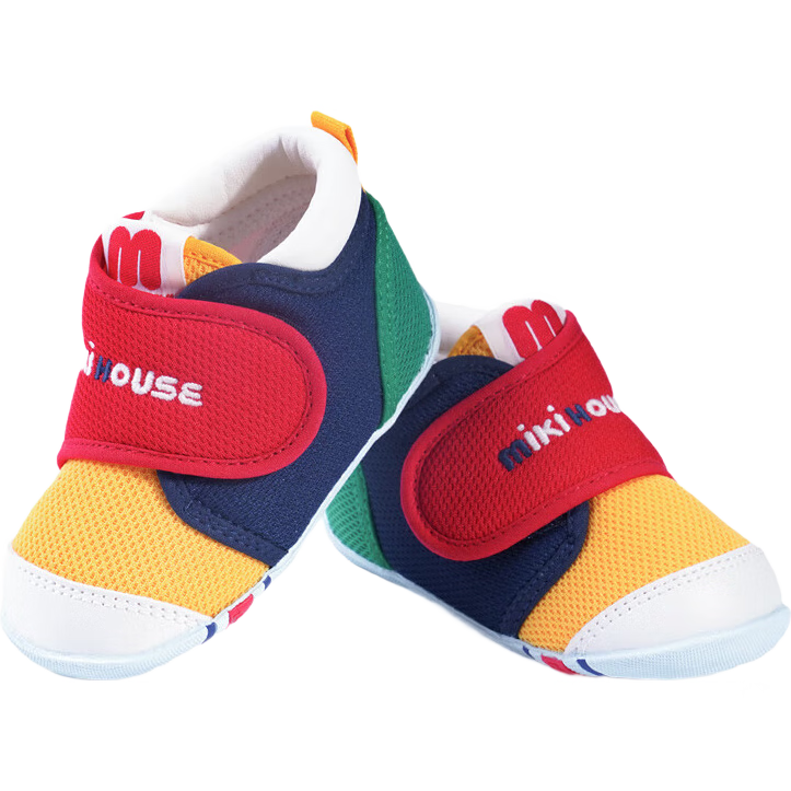 MIKIHOUSE Toddler Shoes Unisex Classic Baby Shoes Multicolor 12cm (Fits Foot Length 11.5cm)