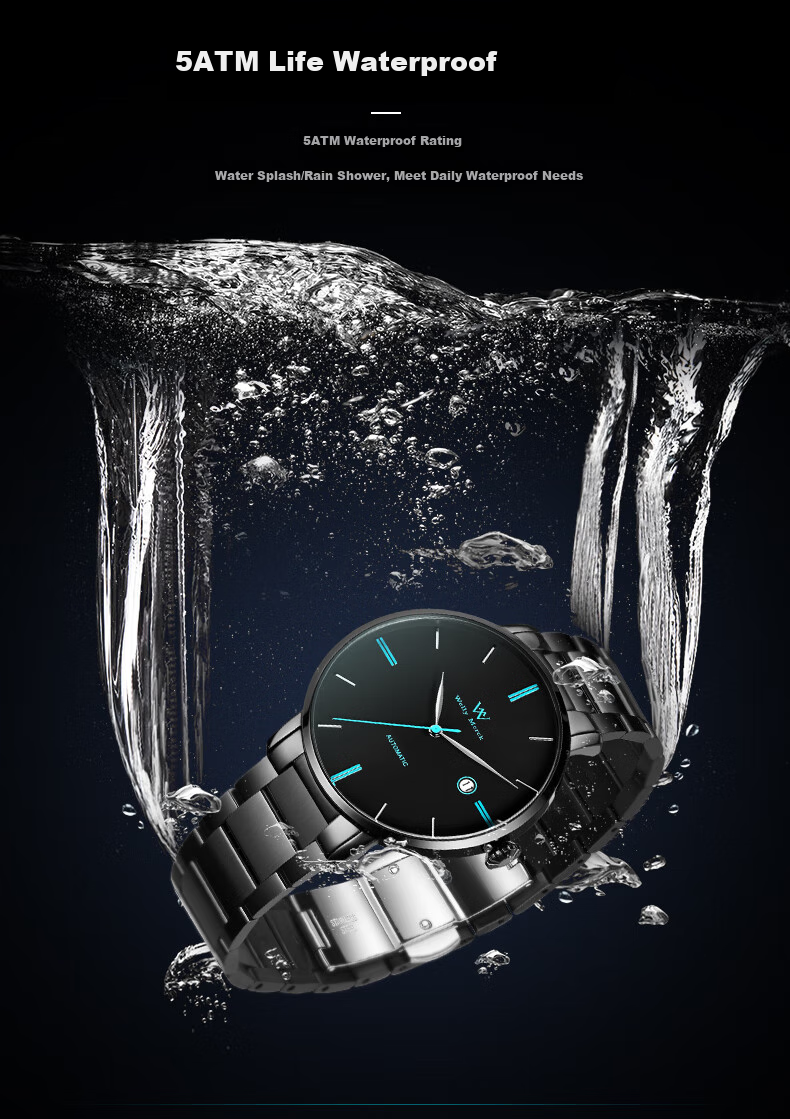 Welly Merck Men's Mechanical Watch, Practical Gift for Students And Teachers on Men's Day 11