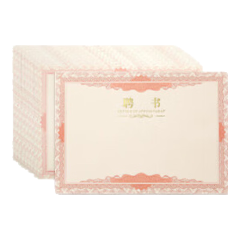 Kingdee 12k Appointment Letter Inner Pages, 20 Sheets, for Appointment Certificates, Certificates of Appointment And Awards, Inner Pages for Corporate And School Appointment Certificates, 297*210mm